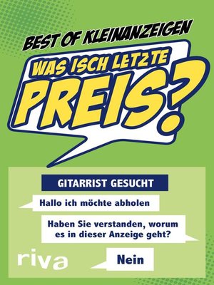 cover image of Was isch letzte Preis?
